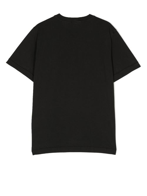 T shirt nera maniche corte STONE ISLAND KIDS | 781620147V0029